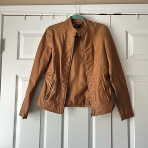 Baccini Camel Leather Jacket
